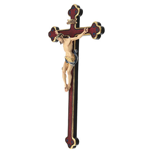 Crucifixo corado Leonardo cruz ouro barroca 5