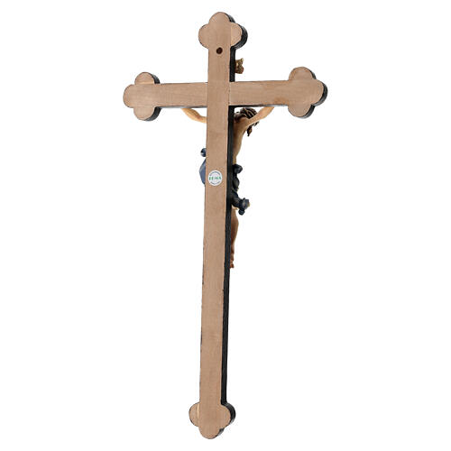 Crucifixo corado Leonardo cruz ouro barroca 9