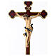 Crucifixo corado Leonardo cruz ouro barroca s4
