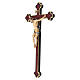 Crucifixo corado Leonardo cruz ouro barroca s5