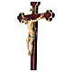 Crucifixo corado Leonardo cruz ouro barroca s6