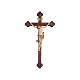 Crucifix Léonard or massif croix baroque or s1