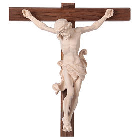 Leonardo crucifix in natural wood with cross and base