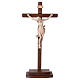 Leonardo crucifix in natural wood with cross and base s1