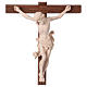Leonardo crucifix in natural wood with cross and base s2