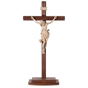 Leonardo crucifix with cross and base in wax and gold thread