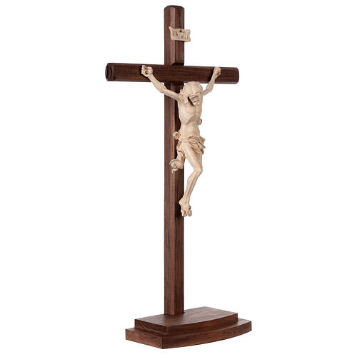 Leonardo crucifix with cross and base in wax and gold thread 5