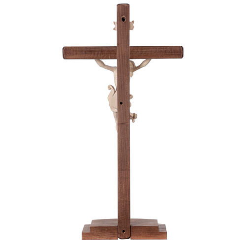Leonardo crucifix with cross and base in wax and gold thread 7
