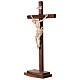 Crucifijo Leonardo cruz con base cera hilo oro s3