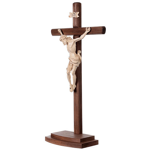 Crucifix Léonard croix avec base cire fil or 3