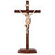 Crucifixo Leonardo cruz com base cera fil ouro s1