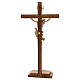 Leonardo crucifix with cross and base burnished in 3 colours s5
