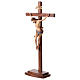 Crucifijo coloreado Leonardo cruz con base s4