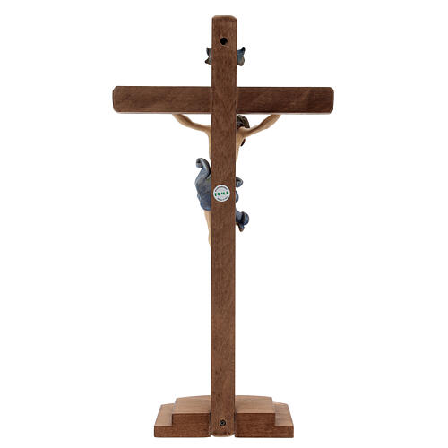 Crucifix Léonard or massif vieilli croix avec base 5