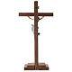 Crucifix Léonard or massif vieilli croix avec base s5