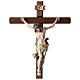 Crucifixo Leonardo ouro maciço antigo cruz com base s2