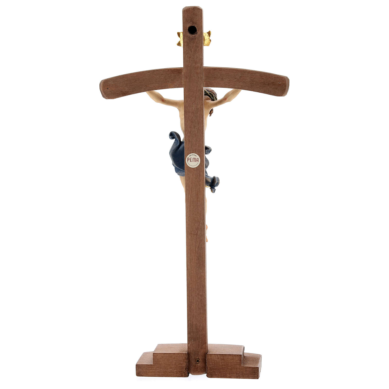 Leonardo crucifix coloured with curved cross and base | online sales on ...