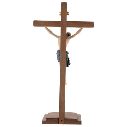 Crucifijo coloreado Cristo Siena cruz con base 5