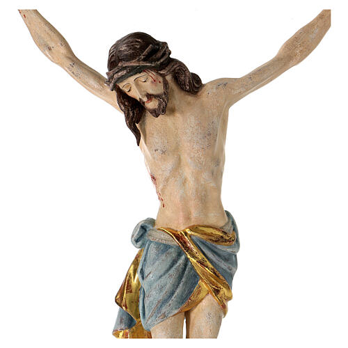 Leib Christi aus Holz mit Verzierungen aus Dukatengold 4