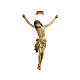 Ciało Chrystusa Siena, szaty wyk. antykowane, czyste złoto, 60 cm s1