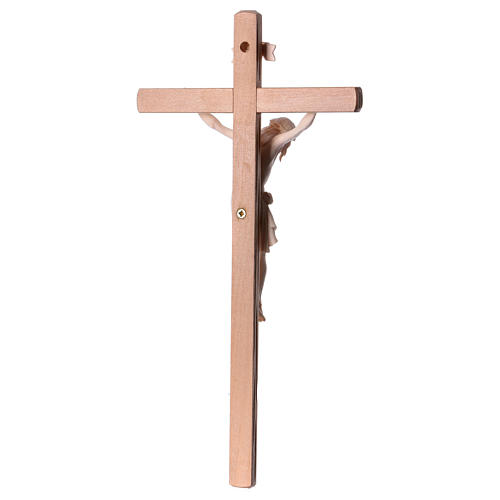 Crucifix in natural wood with Jesus Christ statue Siena model 5