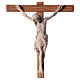 Crucifix in natural wood with Jesus Christ statue Siena model s2