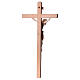 Crucifix in natural wood with Jesus Christ statue Siena model s5