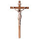 Crucifix bois naturel Christ Sienne s1