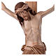 Crucifix bruni 3 tons Christ Sienne croix droite s2