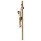 Crucifix bruni 3 tons Christ Sienne croix droite s8