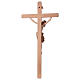 Crucifixo brunido 3 tons Cristo Siena cruz recta s6