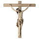 Crucifixo brunido 3 tons Cristo Siena cruz recta s3