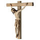 Crucifix with Jesus Christ's body Siena model in 3 colurs with straight cross s5