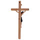 Crucifijo Cristo Siena cruz recta coloreada s5