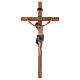 Krucyfiks Chrystus Siena, prosty krzyż, malowany s1