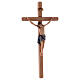 Krucyfiks Chrystus Siena, prosty krzyż, malowany s4