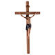 Crucifix with Jesus Christ's body Siena model with coloured straight cross s4