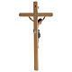 Crucifixo ouro maciço antigo Cristo Siena s5