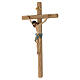 Crucifix with Jesus Christ statue Siena model in pure antique gold s4