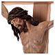 Krucyfiks prosty krzyż, Chrystus mod. Siena, szata wyk. antykowane czyste złoto, 124 cm s2