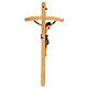 Kruzifix Mod. Siena kurven Kreuz bemalten Grödnertal Holz s5