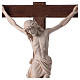 Crucifix with Jesus Christ statue Siena model in burnished natural wood Baroque style s2