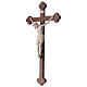 Crucifix with Jesus Christ statue Siena model in burnished natural wood Baroque style s3