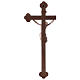 Crucifix with Jesus Christ statue Siena model in burnished natural wood Baroque style s5