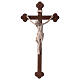 Krucyfiks Chrystus Siena, krzyż barokowy, przyciemniany, naturalny s1