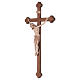 Crucifix Christ Sienne croix baroque brunie 3 tons s3