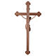 Crucifix Christ Sienne croix baroque brunie 3 tons s5