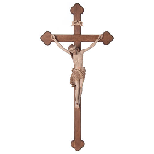 Krucyfiks Chrystus Siena, krzyż styl barokowy, przyciemniany w trzech kolorach 1