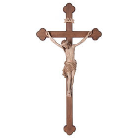 Crucifixo Cristo Siena cruz brunida barroca brunido 3 tons