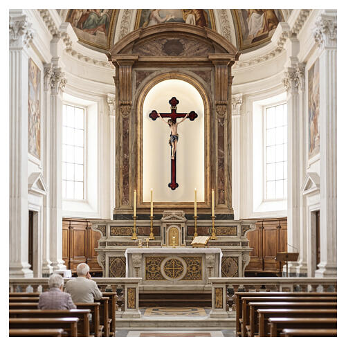 Crucifix with Jesus Christ Siena model in antique Baroque style 3